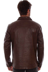 Scully Leather Leatherwear Mens Chocolate Men's Jacket