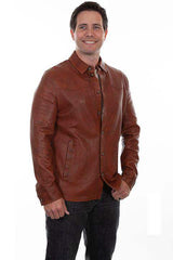 Scully COGNAC MEN'S JACKET - Scully Leather - Flyclothing LLC