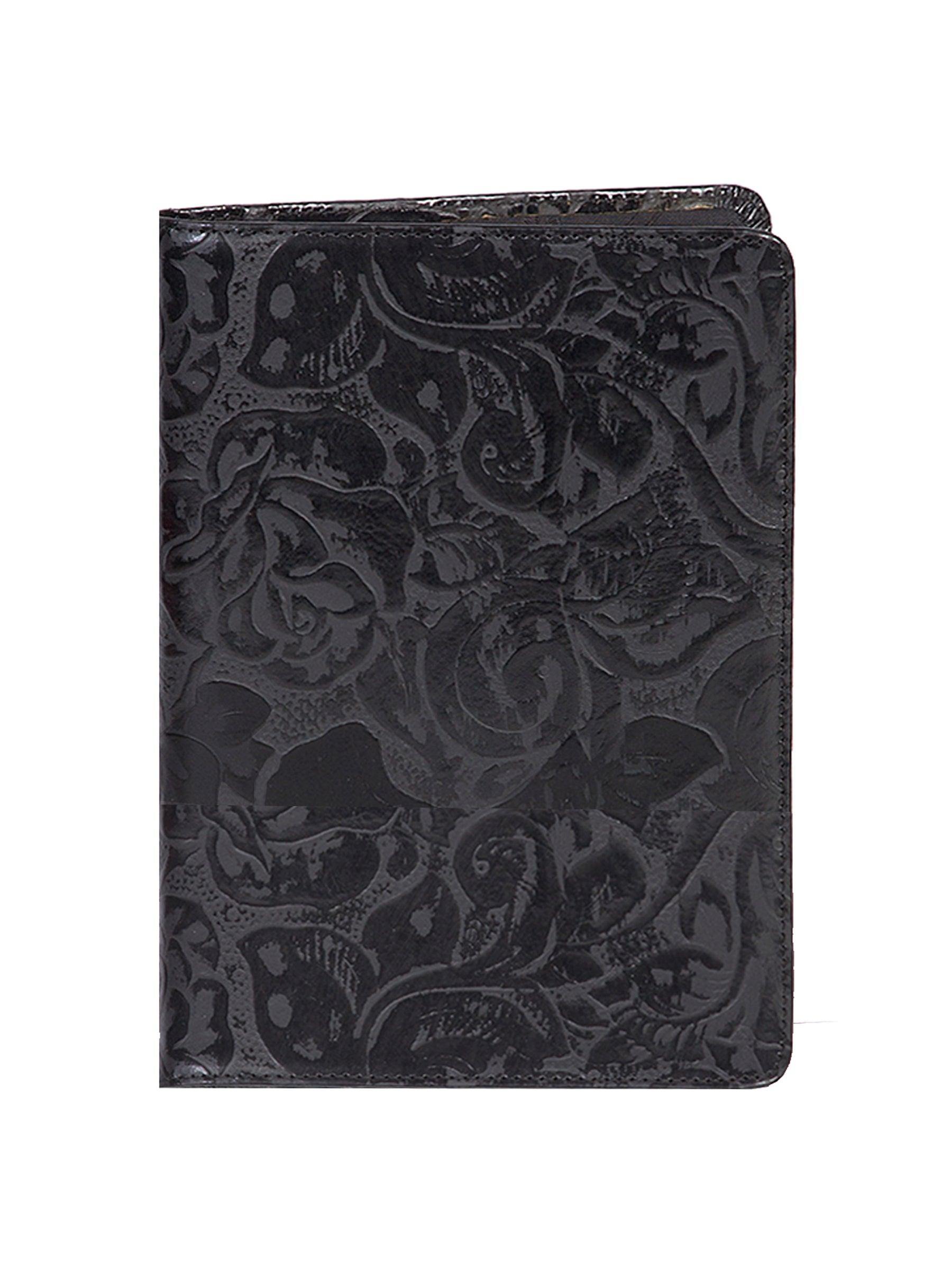 Scully Leather Black New Tooled Leather Blank Manuscript - Scully Leather