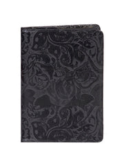 Scully Leather Black New Tooled Leather Desk Size Phone/Address - Flyclothing LLC