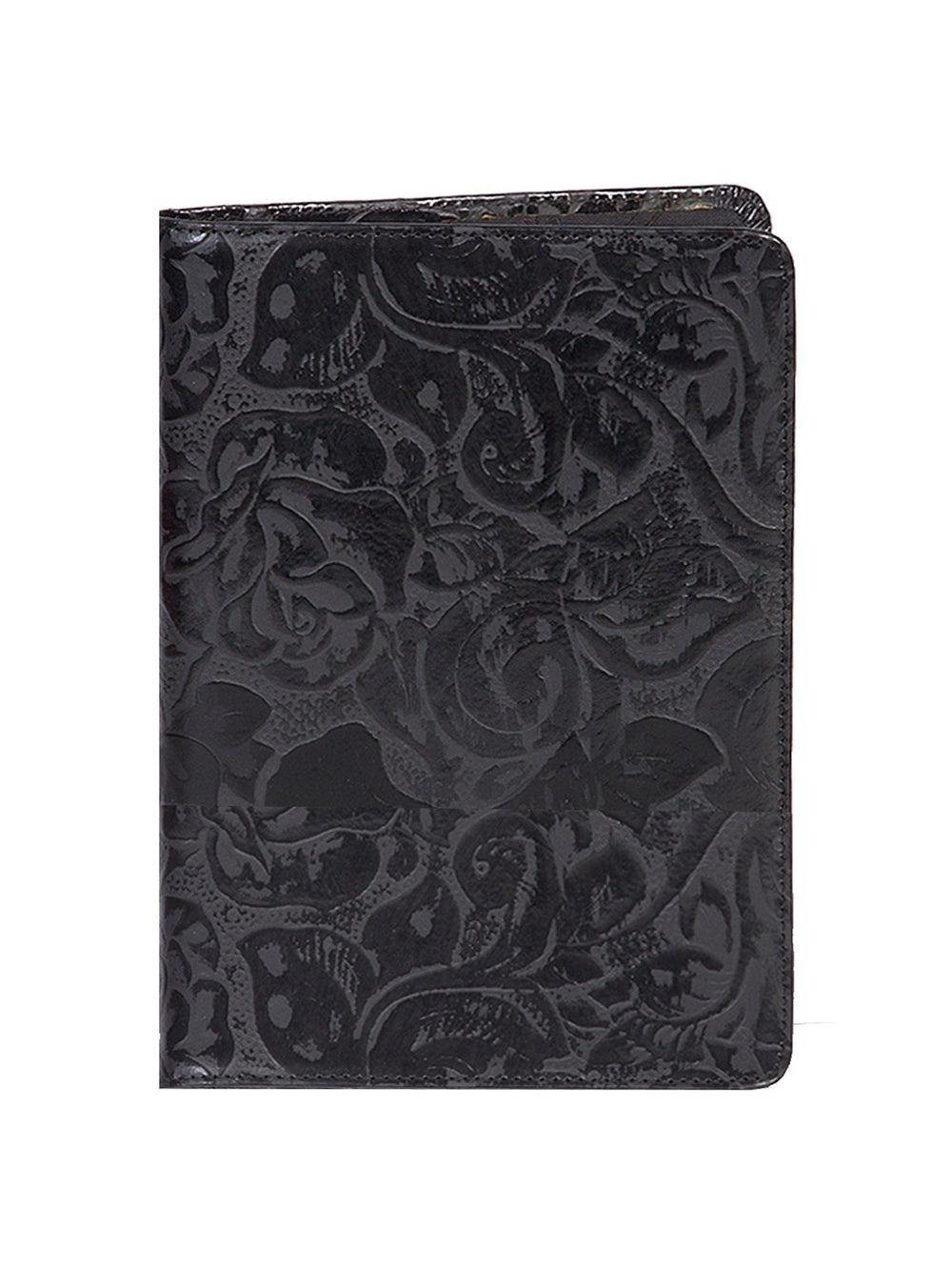 Scully Leather Black New Tooled Leather Ruled Manuscript - Scully Leather