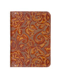 Scully Leather Chocolate New Tooled Leather Ruled Manuscript - Scully Leather