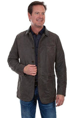 Scully BLACK BLAZER W/ELBOW PATCH - Scully Leather