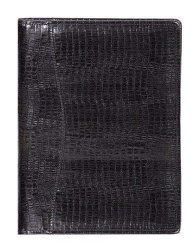 Scully Leather Black Ostrich Leather Ruled Journal - Scully Leather - Flyclothing LLC