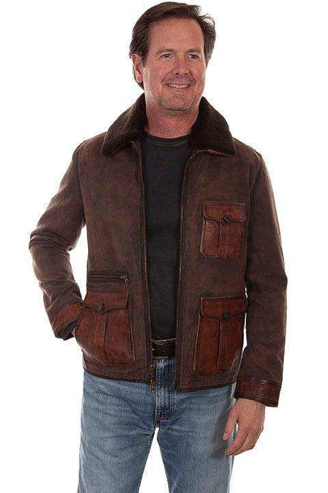 Scully BROWN CANVAS W/LEATHER TRIM - Scully Leather - Flyclothing LLC