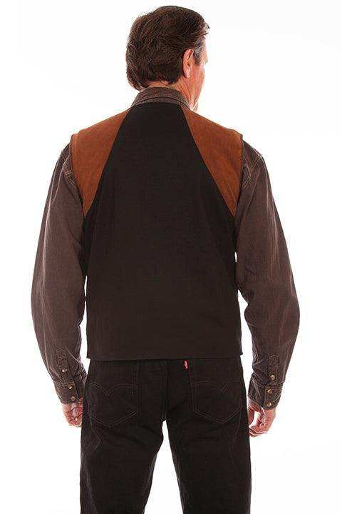 Scully BROWN FOUR POCKET VEST - Scully Leather - Flyclothing LLC