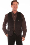 Scully BLACK WOOL BLEND W/NUBUCK TRIM - Scully Leather