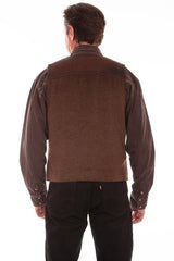 Scully BROWN WOOL BLEND W/NUBUCK TRIM - Scully Leather - Flyclothing LLC