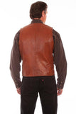 Scully COGNAC RUGGED VEST - Scully Leather