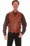 Scully COGNAC RUGGED VEST - Scully Leather