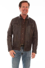 Scully CHOCOLATE ZIP FRONT JACKET - Flyclothing LLC