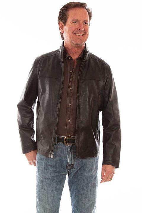 Scully BLACK LAMB ZIP FRONT JACKET - Scully Leather - Flyclothing LLC