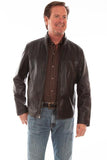 Scully BLACK LAMB ZIP FRONT JACKET - Scully Leather