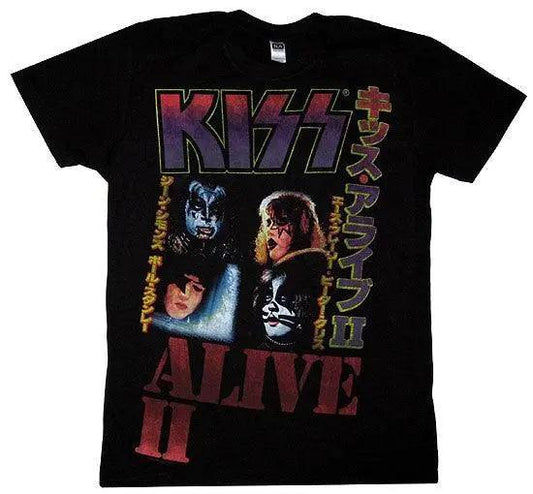 KISS '77 Alive II Shirt Japan - KISS
