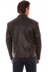 Scully BLACK RUGGED LAMB ZIP FRONT JACKET - Flyclothing LLC
