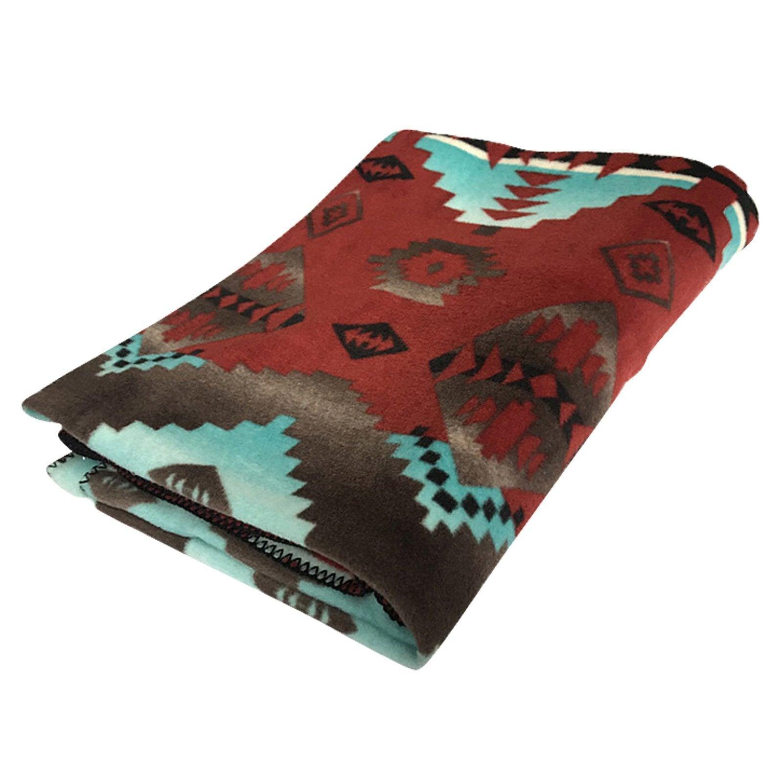 Native Pattern Fleece Western Blanket - Rockmount Clothing