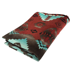 Native Pattern Fleece Western Blanket - Rockmount Clothing