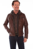 Scully BROWN JACKET W/HOOD - Scully Leather