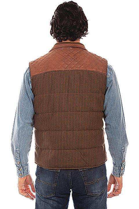 Scully Vintage Brown Quilted Vest - Scully Leather - Flyclothing LLC