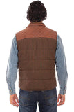 Scully Vintage Brown Quilted Vest - Scully Leather