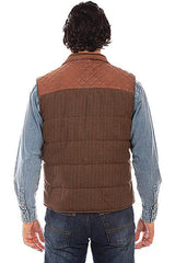 Scully Vintage Brown Quilted Vest - Flyclothing LLC