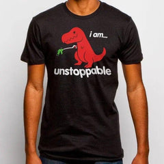 Goodie Two Sleeves Guys Unstoppable T Rex T-Shirt - Goodie Two Sleeves