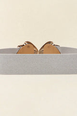 Zinc Alloy Buckle Elastic Belt - Trendsi - Flyclothing LLC