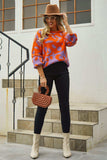 Leopard Round Neck Dropped Shoulder Sweater - Trendsi - Flyclothing LLC