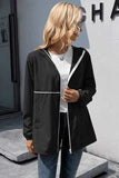 Zip Up Long Sleeve Hooded Watertight Jacket - Trendsi - Flyclothing LLC