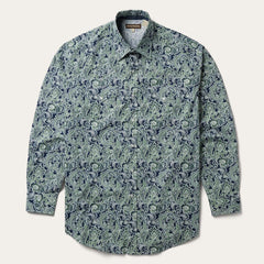 Stetson Greenspring Paisley Print Western Shirt