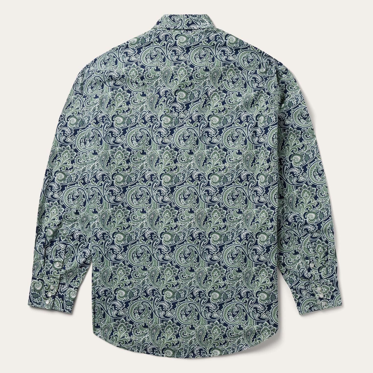 Stetson Greenspring Paisley Print Western Shirt
