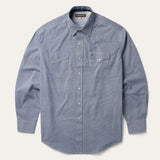 Stetson Blue Deco Geo Print Western Shirt - Stetson