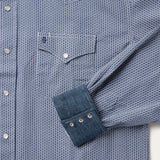 Stetson Blue Deco Geo Print Western Shirt - Stetson - Flyclothing LLC