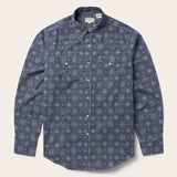 Stetson Blue Medallion Print Western Shirt - Stetson - Flyclothing LLC