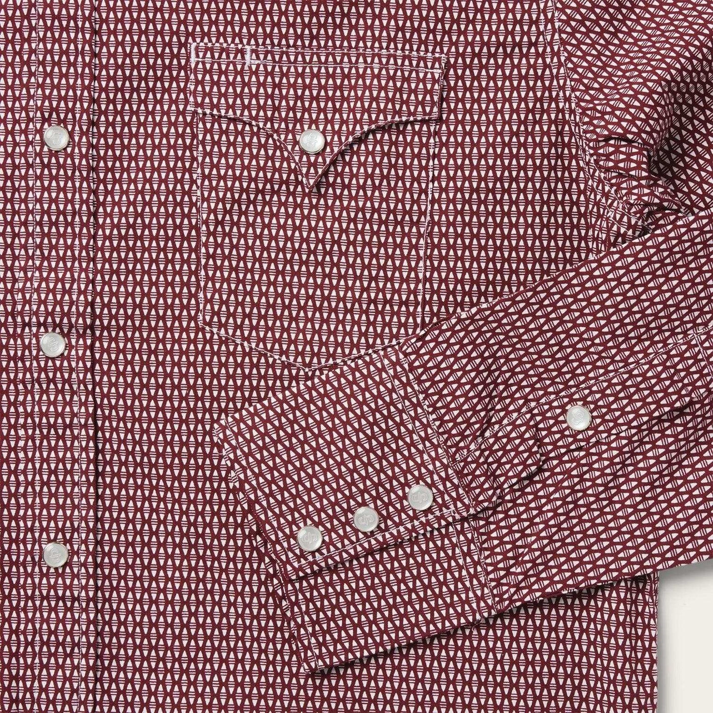 Stetson Broken Diamond Print Western Shirt - Stetson - Flyclothing LLC