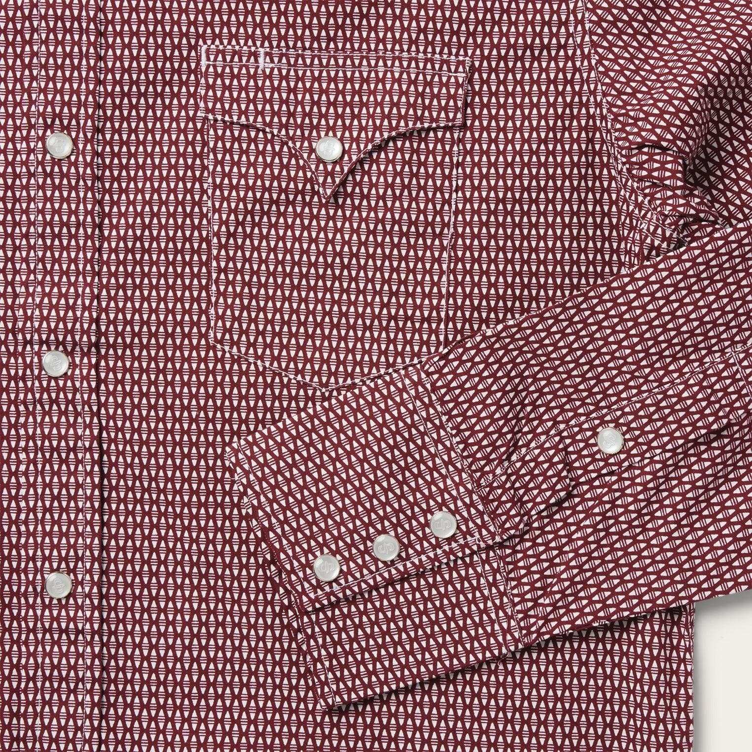 Stetson Broken Diamond Print Western Shirt - Stetson - Flyclothing LLC