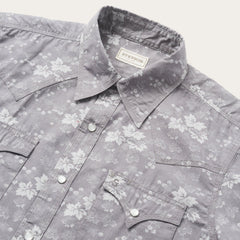 Stetson Grey Vine Print Western Shirt - Flyclothing LLC