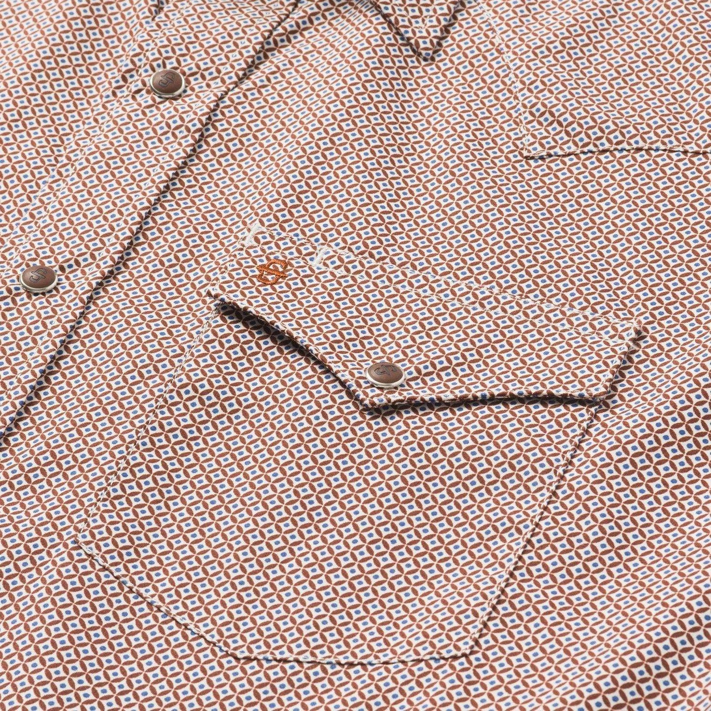 Stetson Classic Snap Front Shirt in Rust - Stetson - Flyclothing LLC