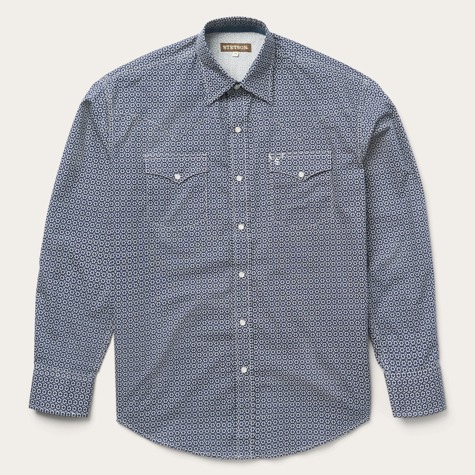Stetson Snap Front Shirt in Deep Blue | Clothing | Flyclothing LLC