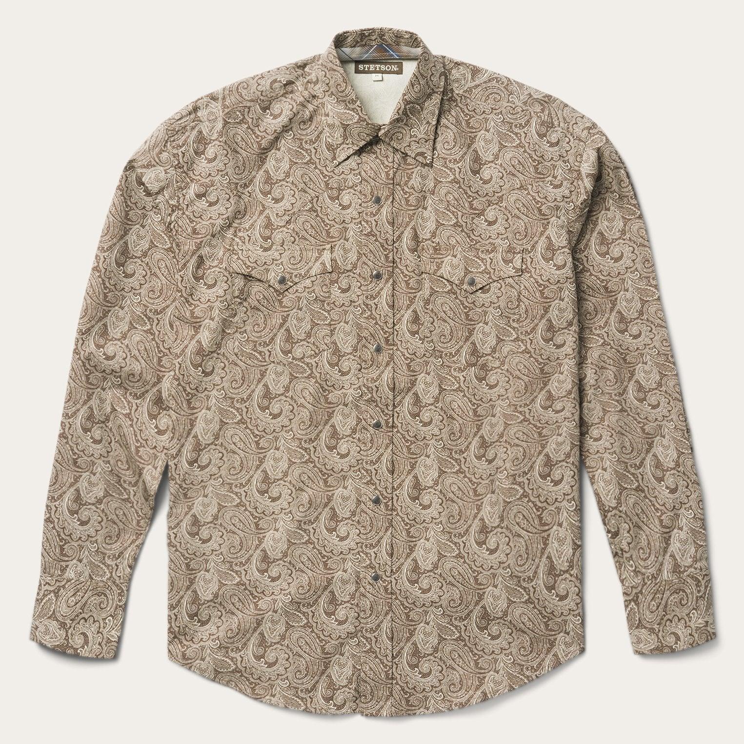 Stetson Classic Snap Front Paisley Shirt - Flyclothing LLC