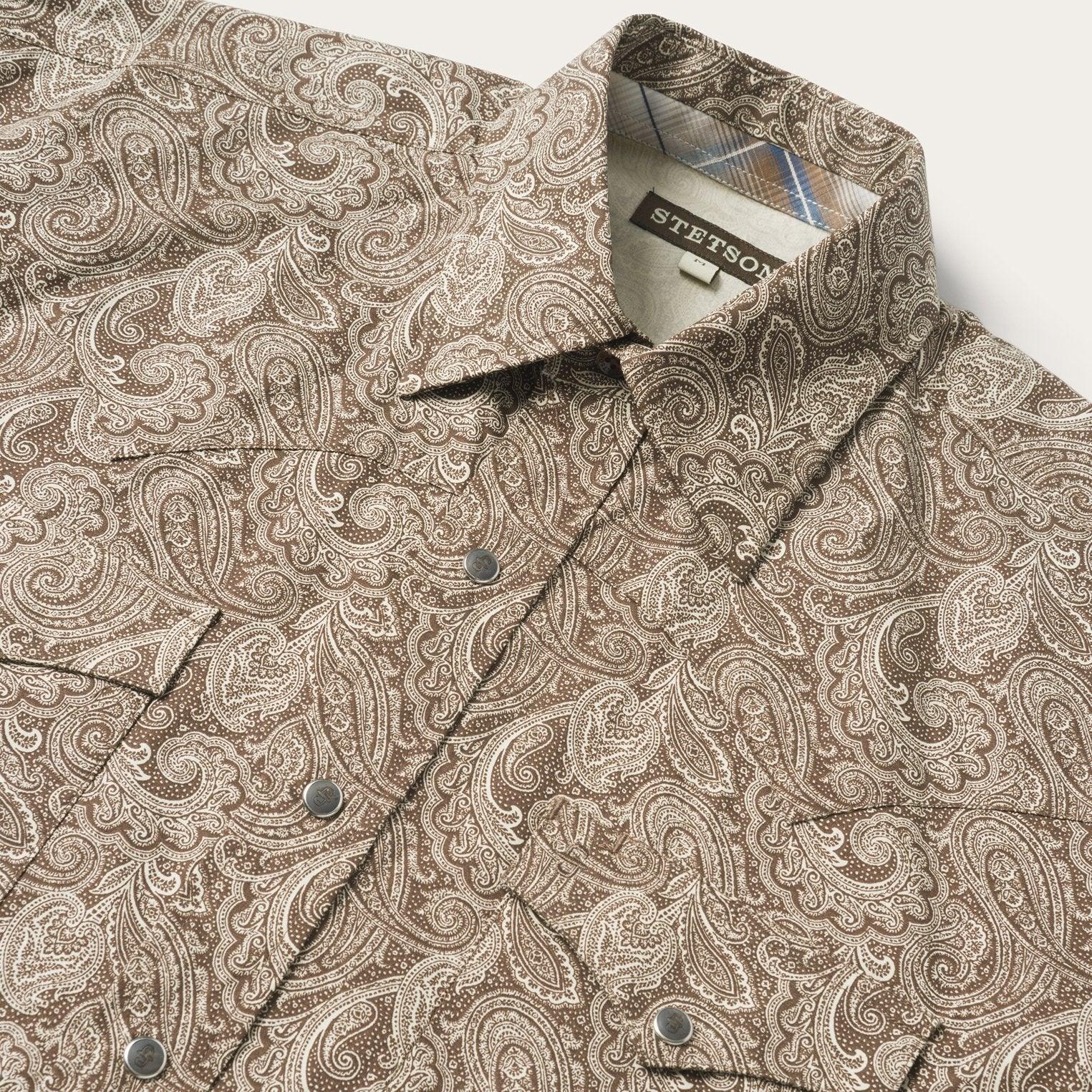 Stetson Classic Snap Front Paisley Shirt - Flyclothing LLC