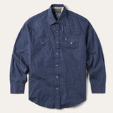 Stetson Blue Polaris Geo Print Western Shirt - Stetson - Flyclothing LLC