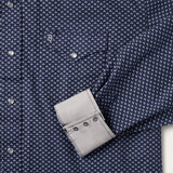 Stetson Blue Polaris Geo Print Western Shirt - Stetson - Flyclothing LLC