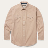 Stetson Orange Diamond Print Western Shirt - Stetson
