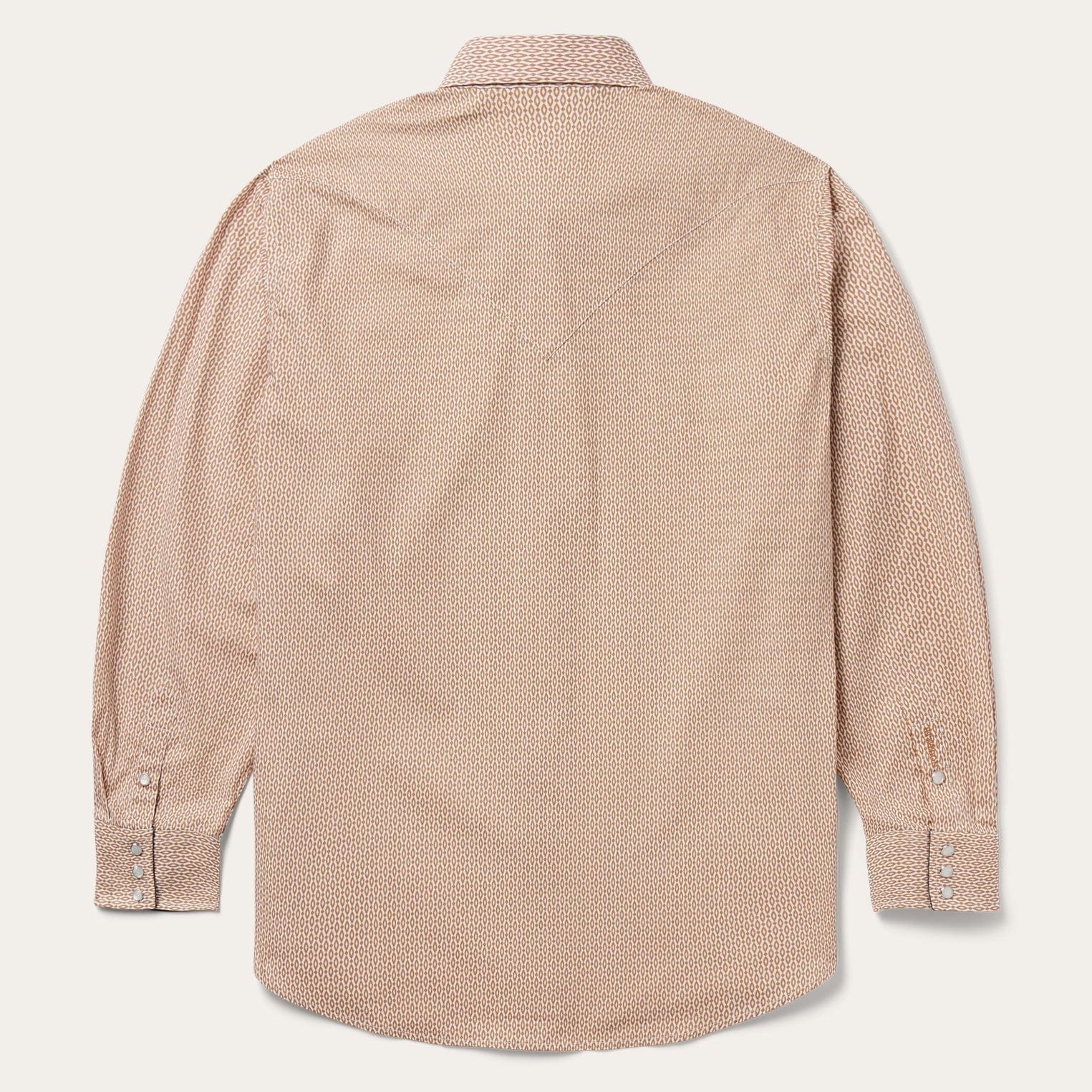 Stetson Orange Diamond Print Western Shirt - Flyclothing LLC