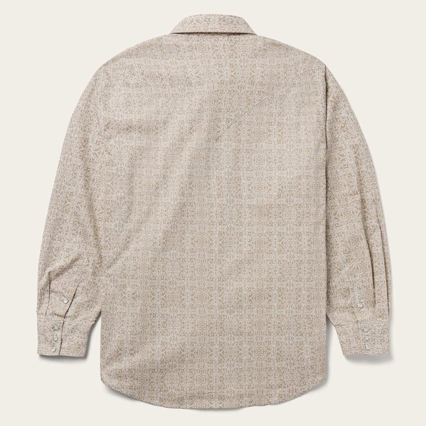 Stetson Sand Medallion Print Western Shirt - Stetson - Flyclothing LLC