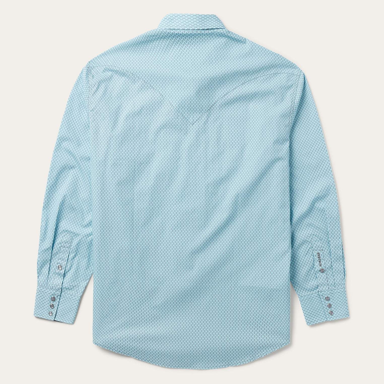 Stetson Silver Diamond Neat Print Western Shirt - Stetson - Flyclothing LLC