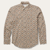 Stetson Brown Aztec Poplin Western Shirt - Stetson