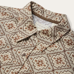 Stetson Brown Aztec Poplin Western Shirt - Flyclothing LLC