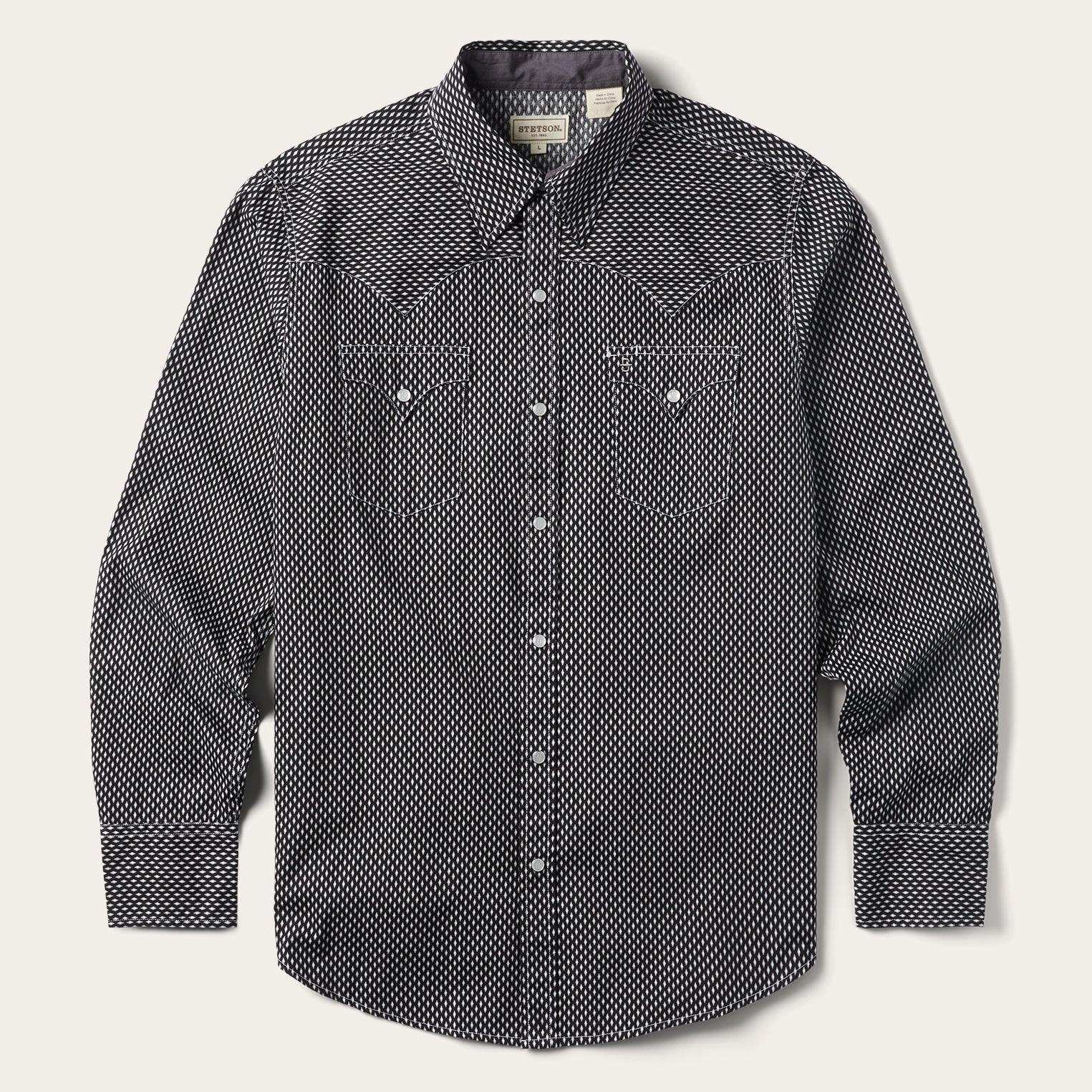 Stetson Black Diamond Shirt - Stetson - Flyclothing LLC